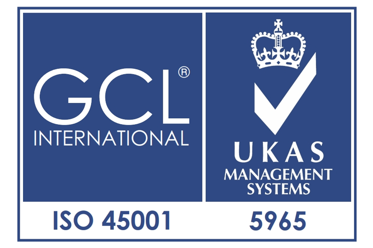 Logo certificazione ISO 45001 Tecno System Srl